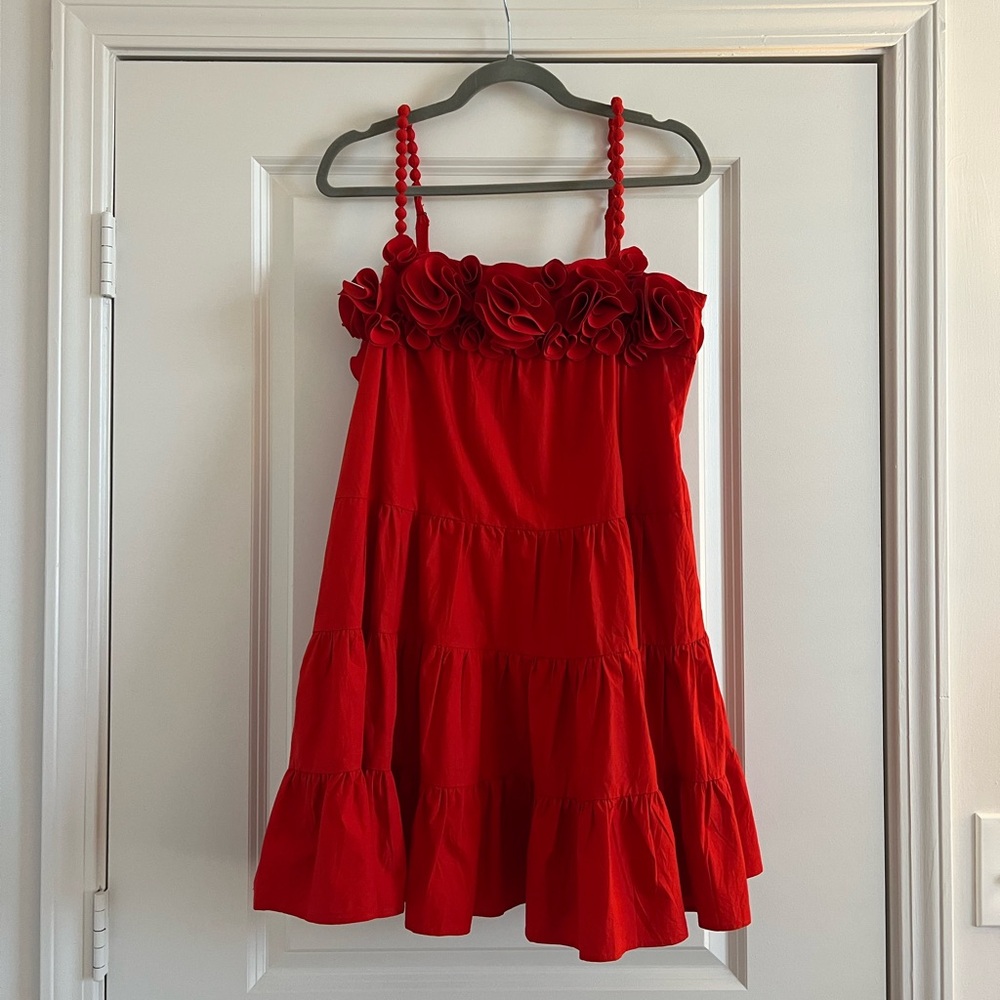 SAYLOR Carrie Dress in Poppy (Red)